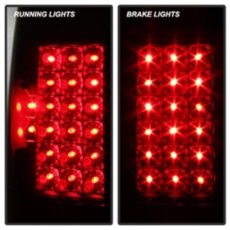 9027642 Xtune fits Ford 99-07 F250/350/450/550 Super Duty LED Tail Lights Blac