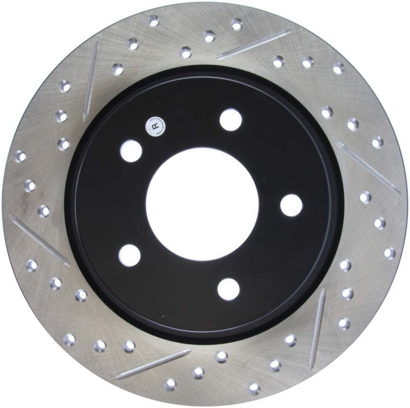Stoptech 127.45067R 04-10 Mazda3 Slotted & Drilled Right Rear Rotor