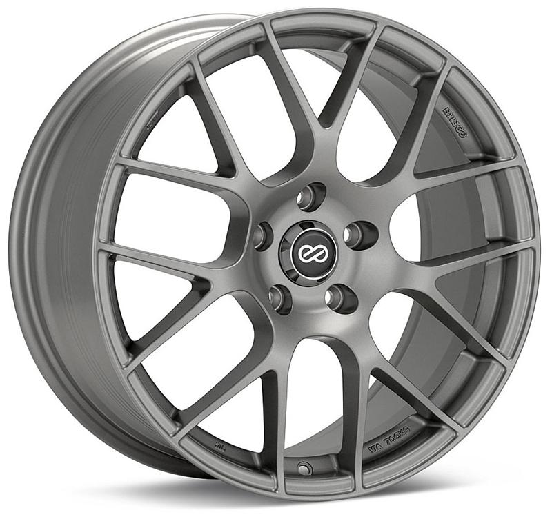 Enkei 467-895-6535GM Raijin 18x9.5 35mm Inset 5x114.3 Bolt Pattern 72.6 Bore Dia Titanium Gray Wheel *SPECIAL ORD*