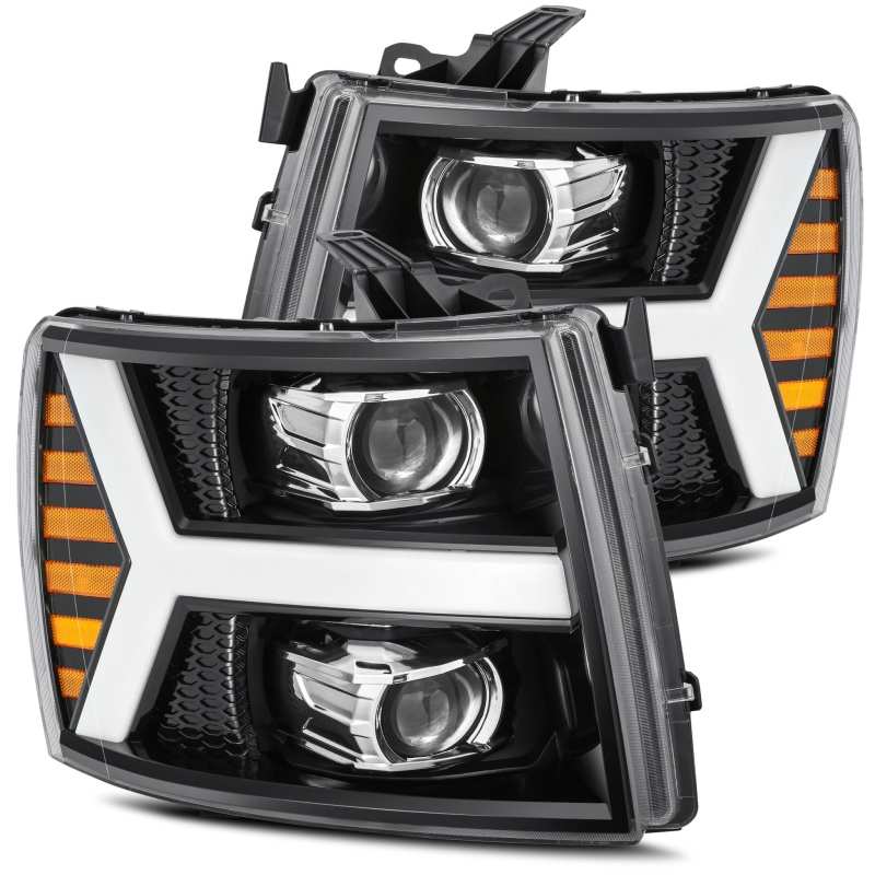 AlphaRex 880206 fits Chevy 07-13 1500HD PRO-Series Proj Headlight Plank Style G