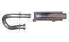 Gibson 96010 fits Yamaha 11-13 YXR700F Rhino 700 FI Base Single Exhaust - Stain