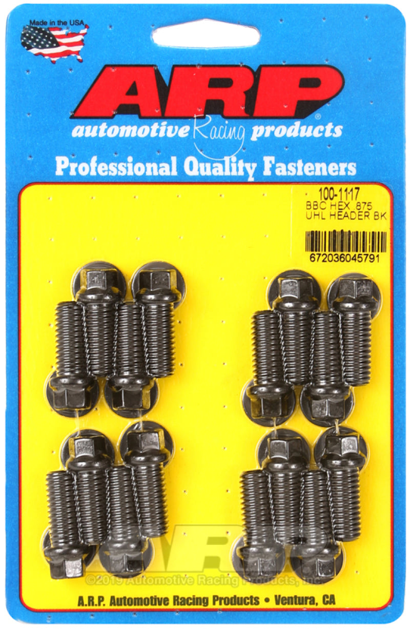 ARP 100-1117 Big Block fits Chevy Hex .875in UHL Header Bolt Kit