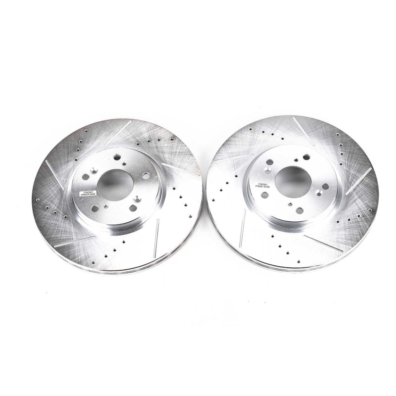 PowerStop fits Acura 04-08 TL Front Evolution Drilled & Slotted Rotors - Pair