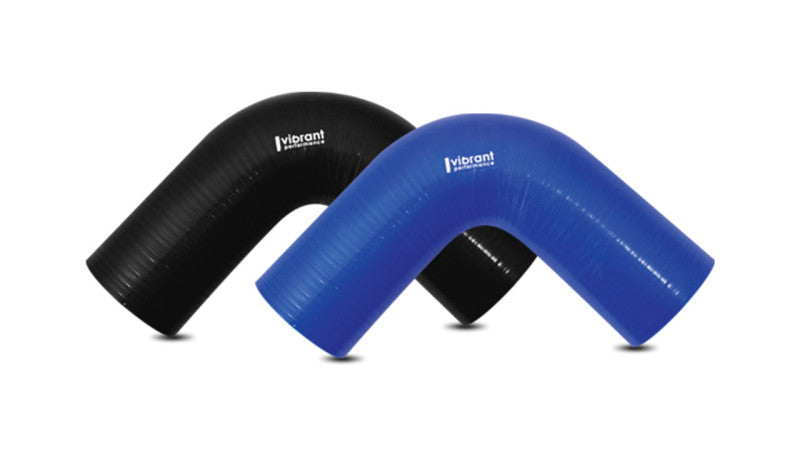 Vibrant 27932 90 Degree Silicone Elbow 3.125in ID x 3.50in Leg Length - Black