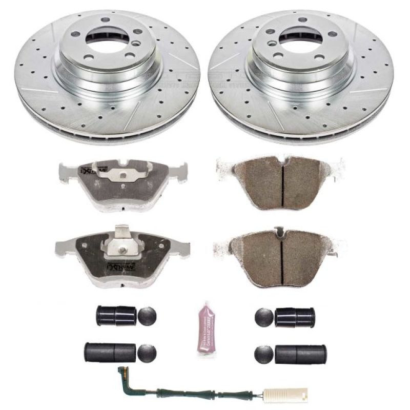 PowerStop K2054-26 02-05 fits BMW 745i Front Z26 Street Warrior Brake Kit