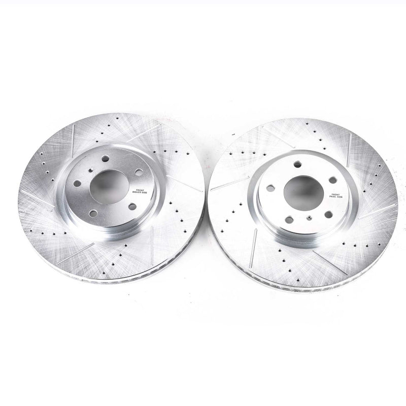 PowerStop fits Infiniti 07-08 G35 Front Evolution Drilled & Slotted Rotors -