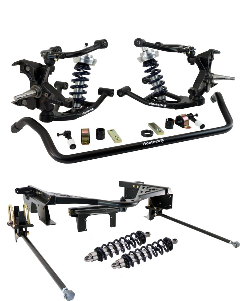 Ridetech 11370201 88-98 fits Chevy C1500 2WD CoilOver Suspension System w/ HD Drop Spindles