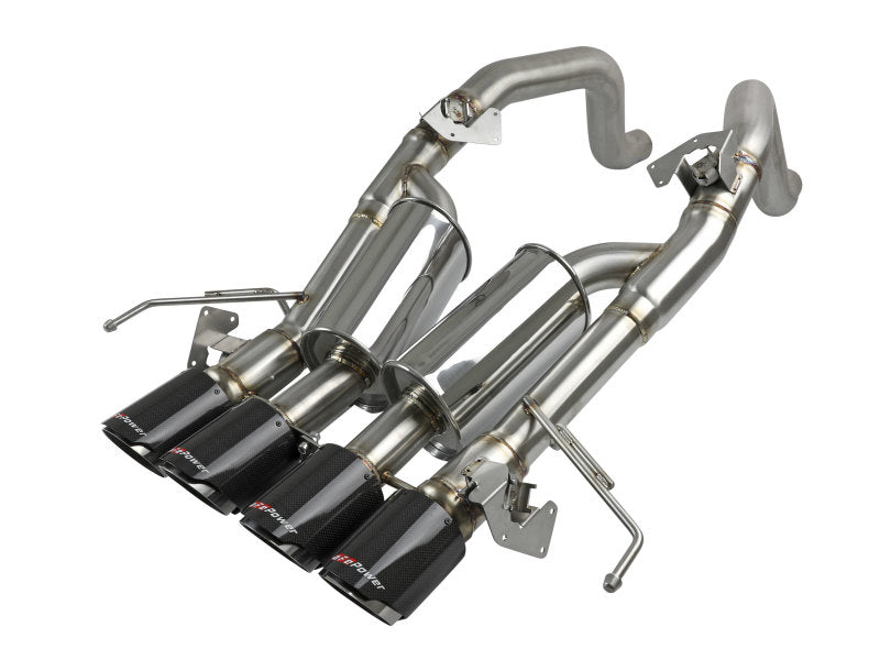 AFE 49-34056-1C orce-Xp Axle-Back Exhaust System w/ Carbon Fiber Tips fits Chev