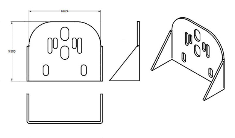 Ridetech 90000004 Weld-on Only Rear Upper Bracket 10pk