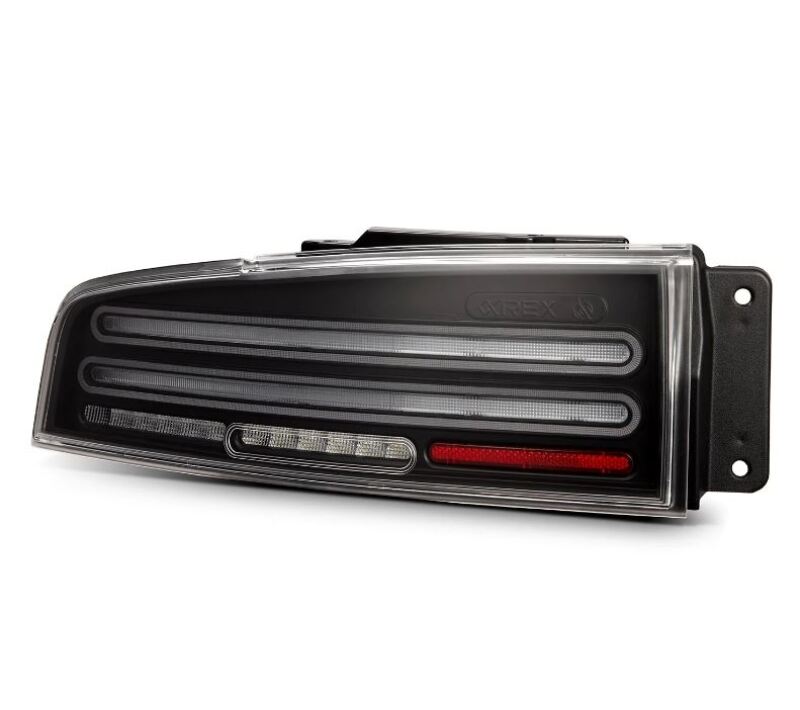 AlphaRex 691010 23-25 fits Nissan Z Nova-Series Twin-Loop Style Prismatic LED Tail Lights - Blk