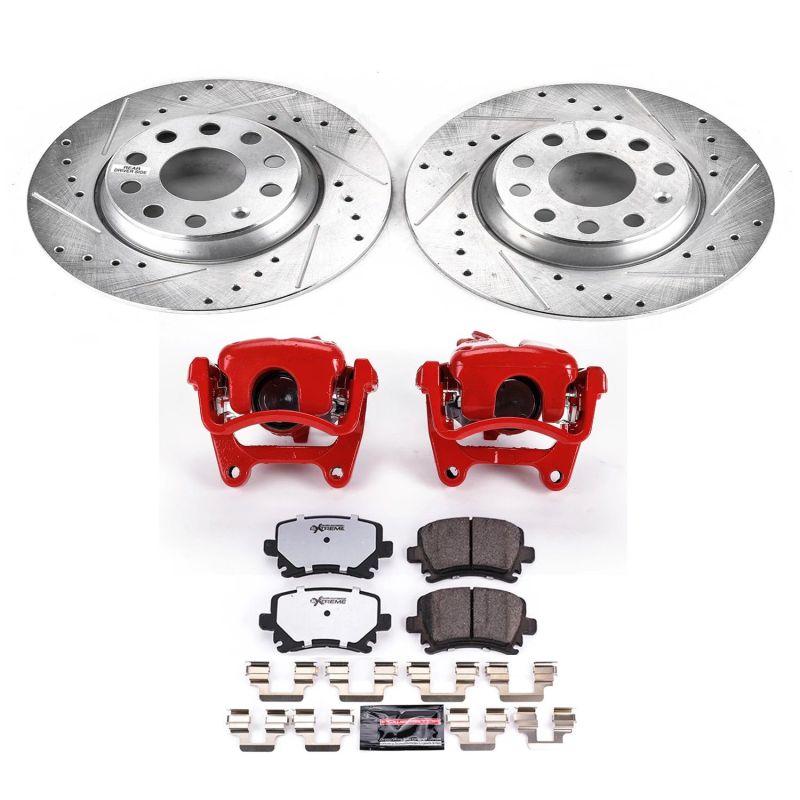 PowerStop fits Audi 06-08 A3 Rear Z26 Street Warrior Brake Kit w/Calipers