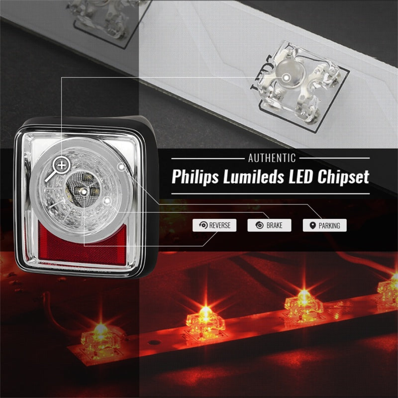 Spyder 5086167 fits Jeep 19-20 Wrangler - Full LED Tail Lights - Seq Turn Signa