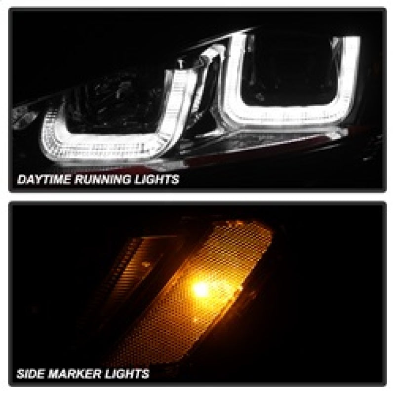 Spyder 5080592 fits Volkswagen 14-16 Golf VII Projector Headlights DRL LED Red