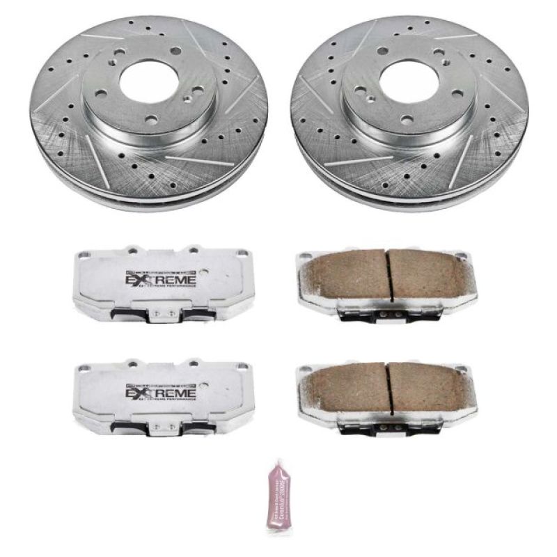 PowerStop K3100-26 89-96 fits Nissan 300ZX Front Z26 Street Warrior Brake Kit
