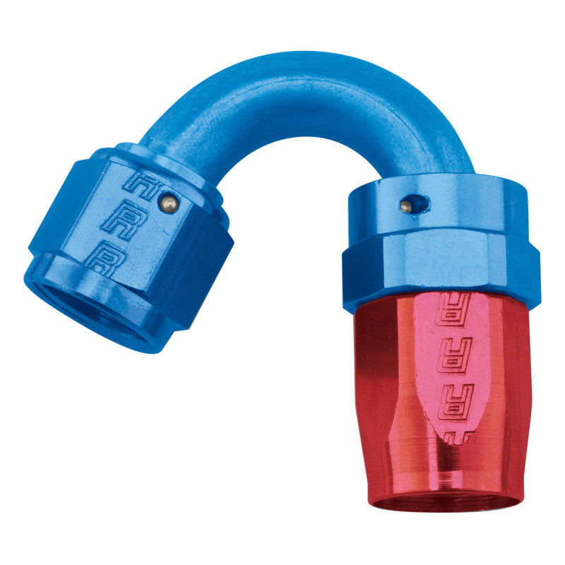 Russell 613470 Performance -10 AN Red/Blue 150 Degree Full Flow Swivel Hose End (With 15/16in Radius)
