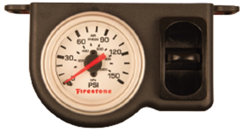 Firestone 2572 Firestone Electric Single Pressure Gauge - White Plastic (WR17602