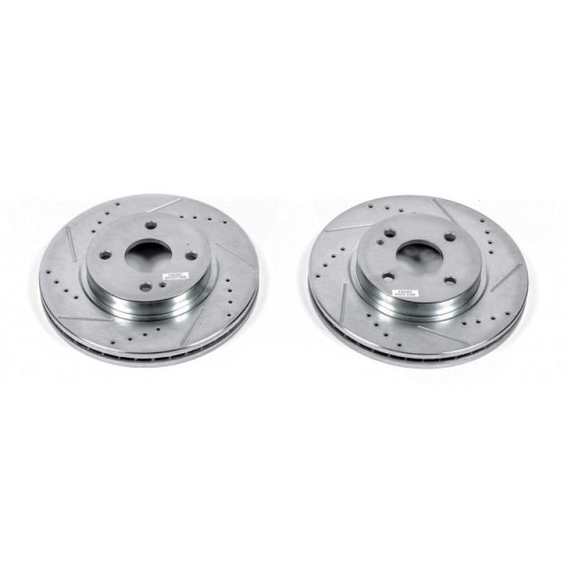 PowerStop fits Mazda 11-14 2 Front Evolution Drilled & Slotted Rotors - Pair