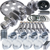 Eagle B13005L06068 fits Chevy 350 1Pc 3.750in Crank 5.700in I-Beam Rods 4.060in Pistons 168 Tooth FP Balanced Assembly