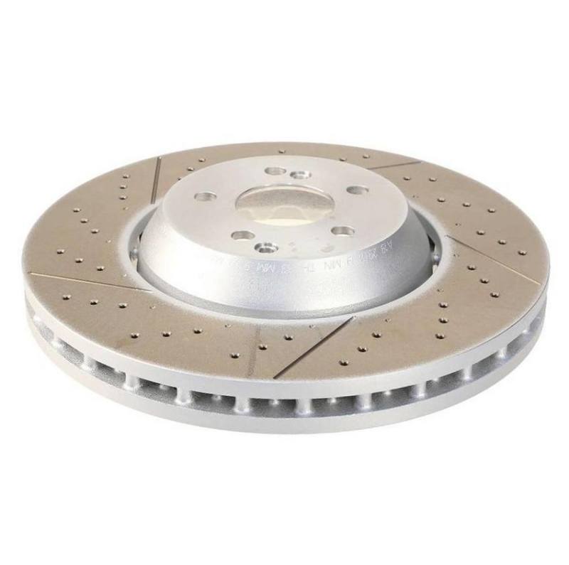 SHW Performance TFX49160 SHW 11-15 fits Mercedes-Benz C63 AMG 6.3L Front Drilled-Slotted Lightweight Brake Rotor (2124210512)