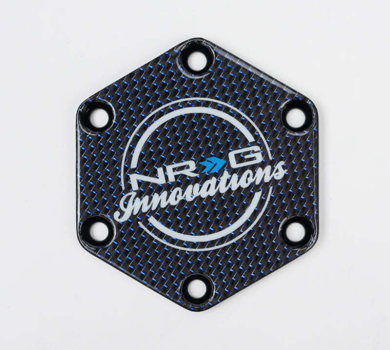 NRG STR-640CF STR-640CF/BL Carbon Fiber w/ Blue Texalium Fabrics Horn Delete