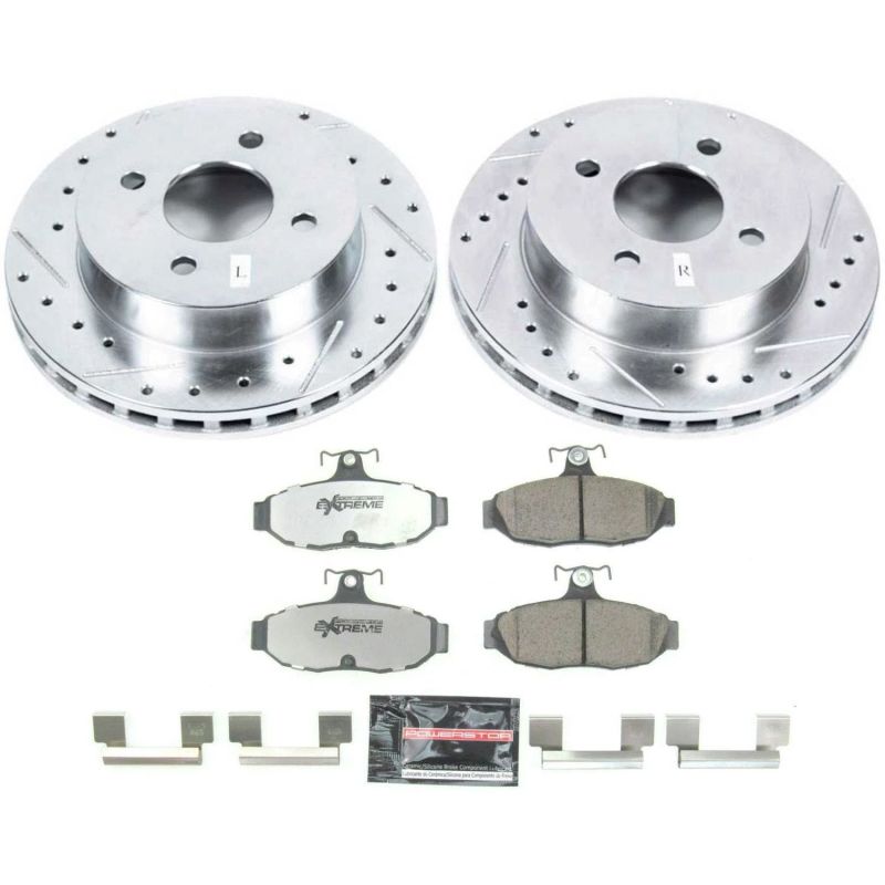 PowerStop K2906-26 1993 fits Ford Mustang Rear Z26 Street Warrior Brake Kit