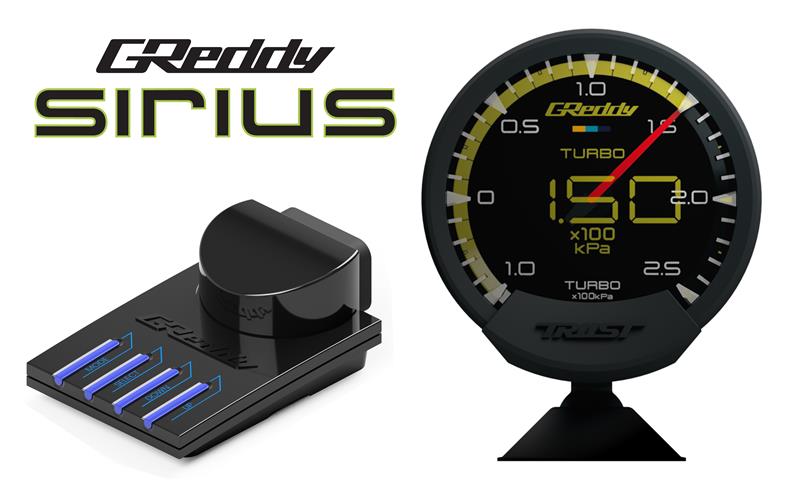 GReddy 16001720 Sirius Vision Display (Turbo / Press / Temp / Voltage) 68mm Clea