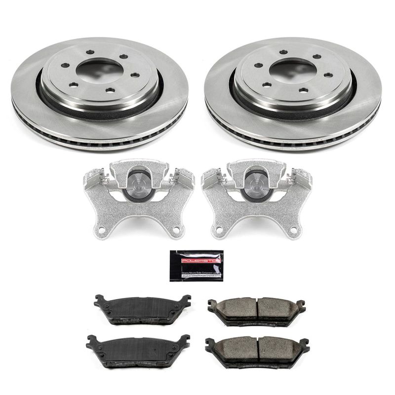Power Stop KCOE6814 15-17 fits Ford F-150 Rear Autospecialty Kit w/Cals
