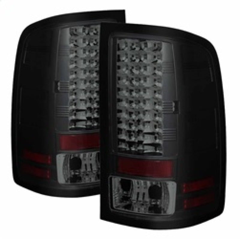 SPYDER 5078186 fits GMC Sierra LED Tail Lights Blk Smke -Not 3500 Dually 4 Rear