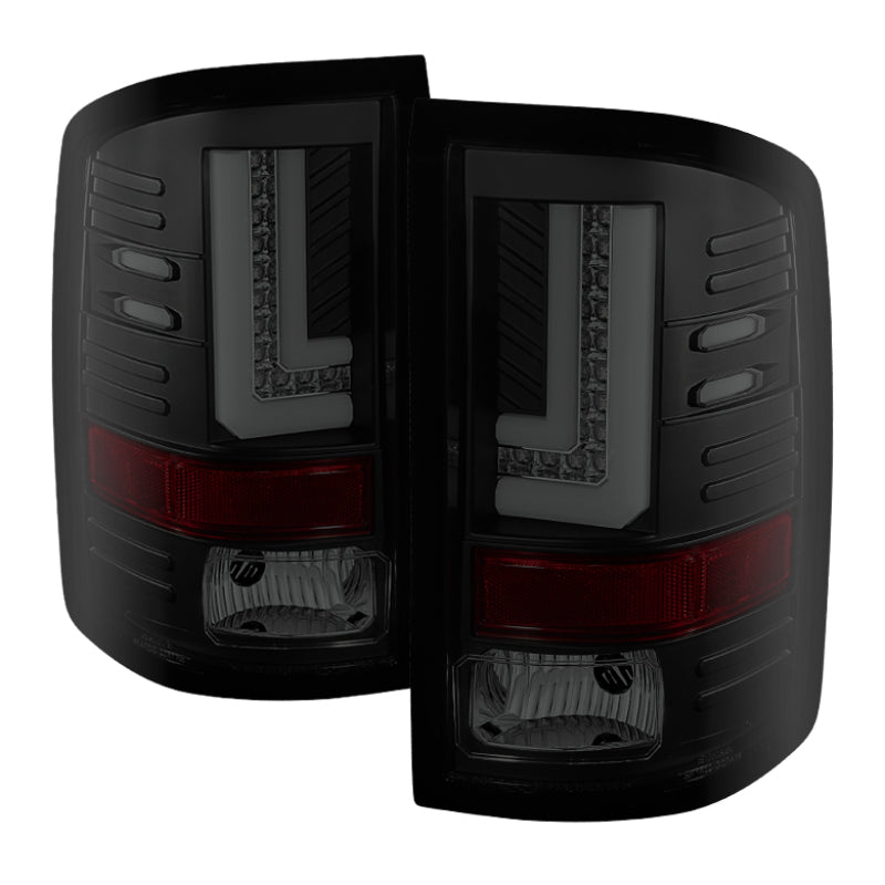 Spyder 5080707 fits GMC 14-16 Sierra LED Tail Lights Black Smoke ALT-YD-GS14-LB