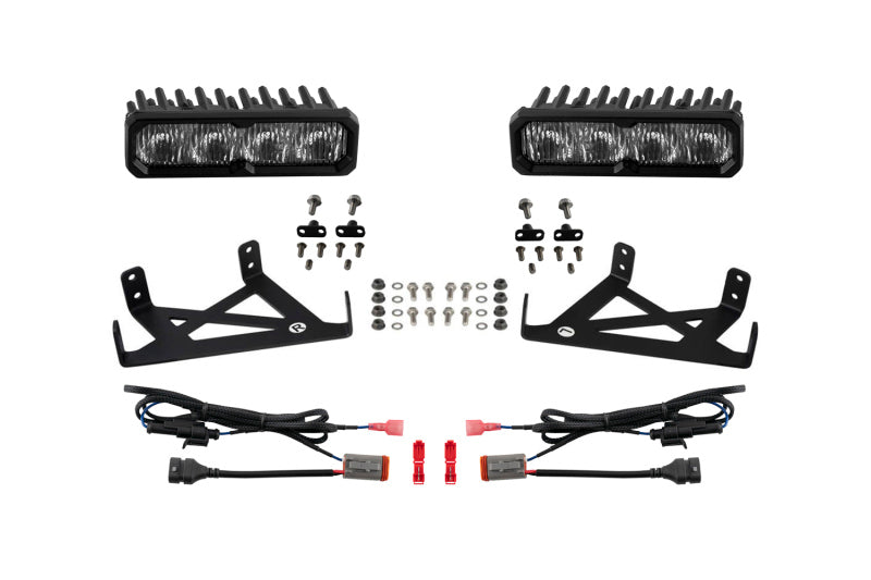Diode Dynamics DD8846 2020-2022 fits Ford F-250 Super Duty F250 Fog SS6 Sport LED Kit White 6000K