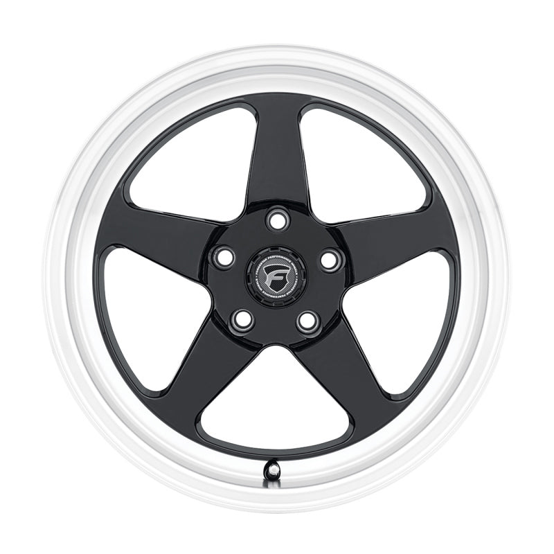 Forgestar F0918C063N10 D5 Drag 18x5 / 5x120.65 BS / ET-10 / 2.6 Gloss BLK / Diamond Lip 78.1 Bore