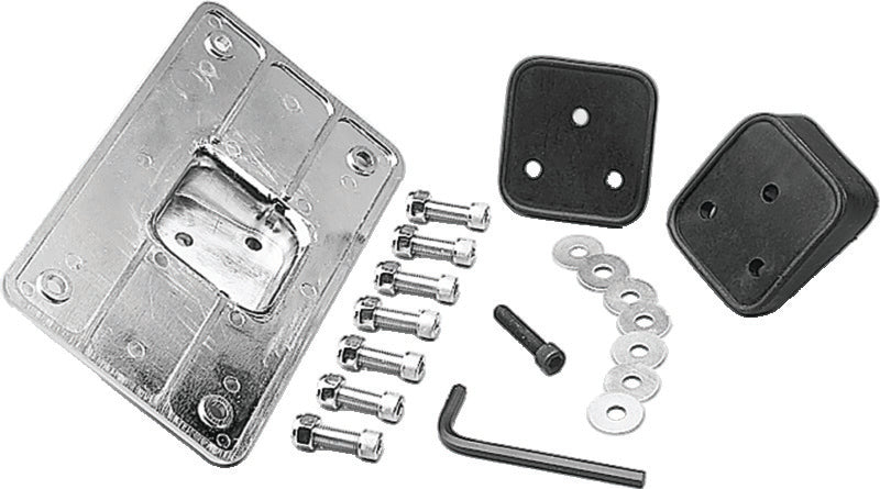 Kuryakyn 9165 Kuryakyn Universal Laydown License Holder Chrome