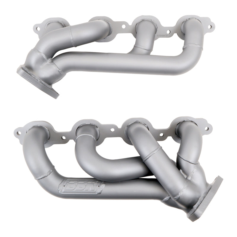 BBK 4047 GM Truck 5.3/6.2 1 3/4in Shorty Tuned Length Headers - Titanium Cerami