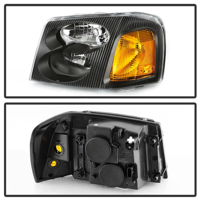SPYDER 9042652 xTune 02-09 fits GMC Envoy OEM Style Headlights - Black