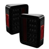 Spyder 5079978 fits Jeep 07-15 Wrangler LED Tail Lights Black Smoke ALT-YD-JWA0