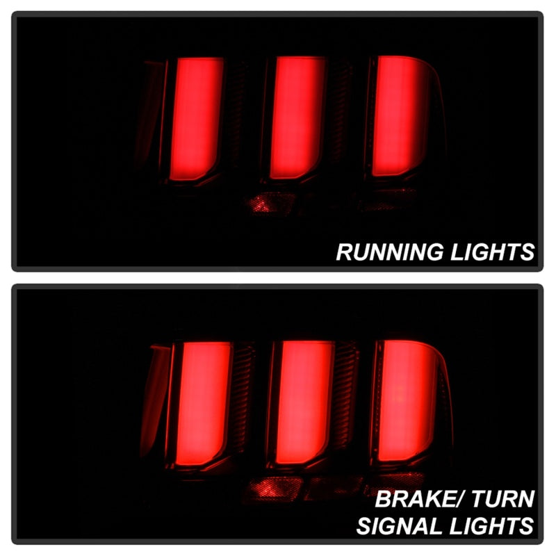 Spyder 5086709 fits Ford 05-09 Mustang (White Light Bar) LED Tail Lights - Smok