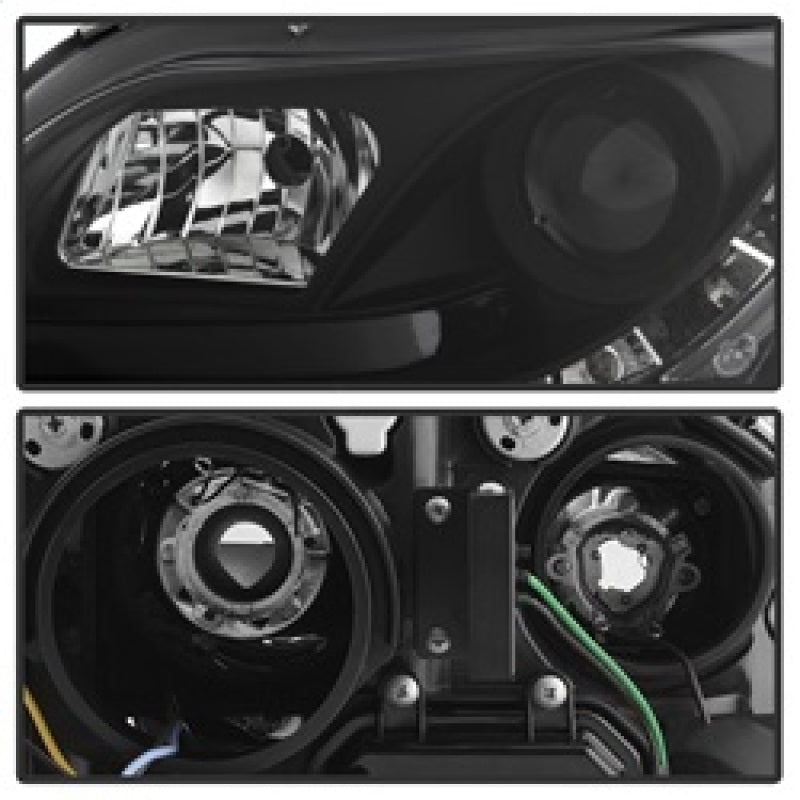 Spyder 5008572 fits Audi 06-08 A4 Projector Headlights Halogen Model Only - DRL