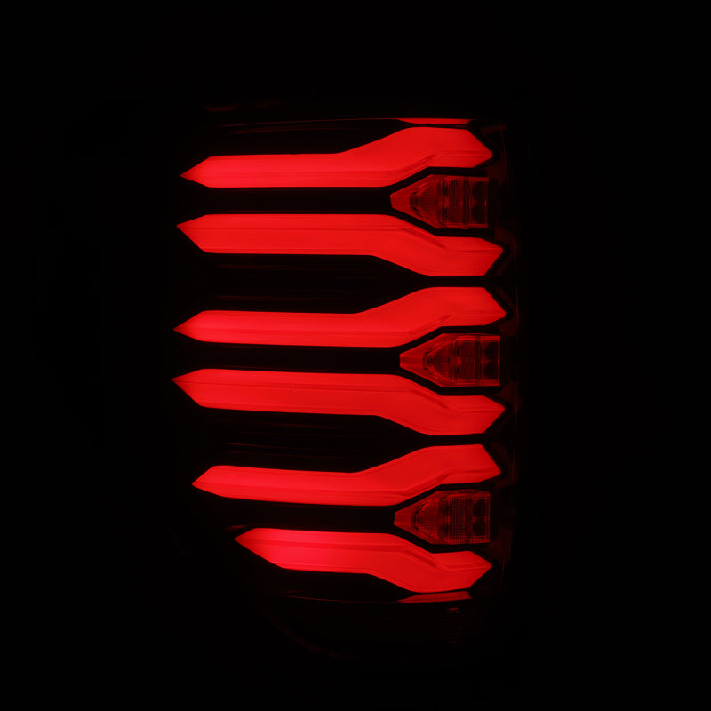 AlphaRex 653090 09-14 fits Ford F150 LUXX LED Taillights - Black/Red Housing