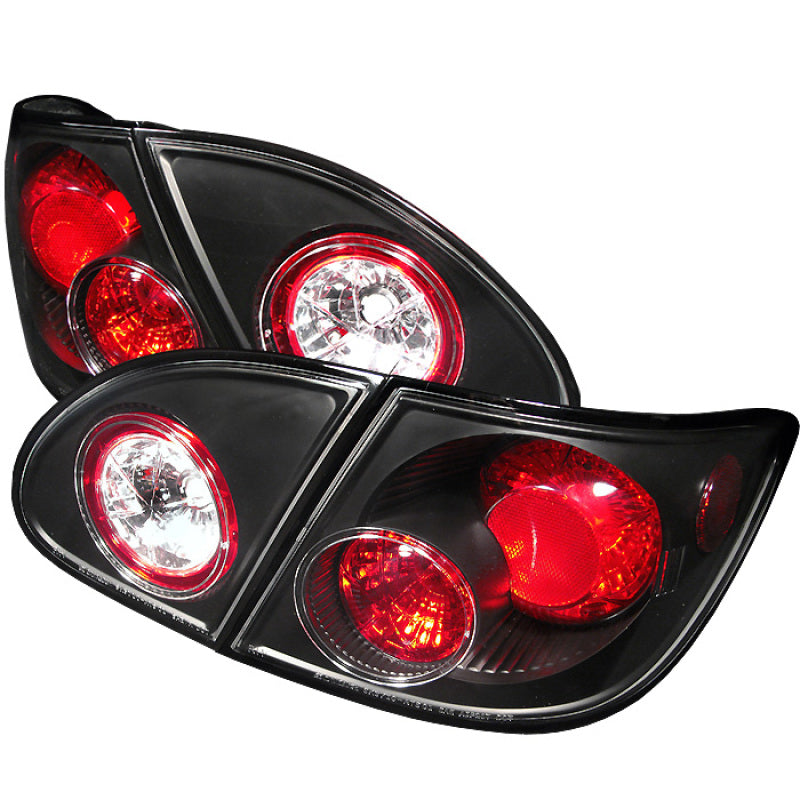 Spyder 5007339 fits Toyota 03-08 Corolla Euro Style Tail Lights Black ALT-YD-TC
