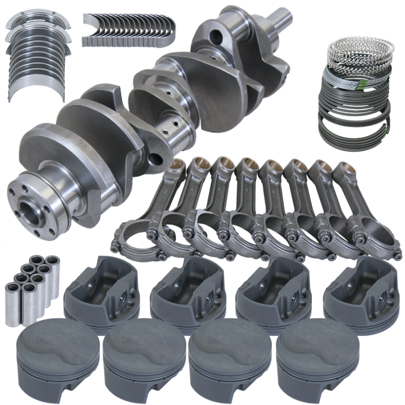 Eagle 16125060 fits Ford 351W 4.000in Crank 6.250in I-Beam Rods -6.6cc Flat Top 4.060in Pistons Rotating Assembly