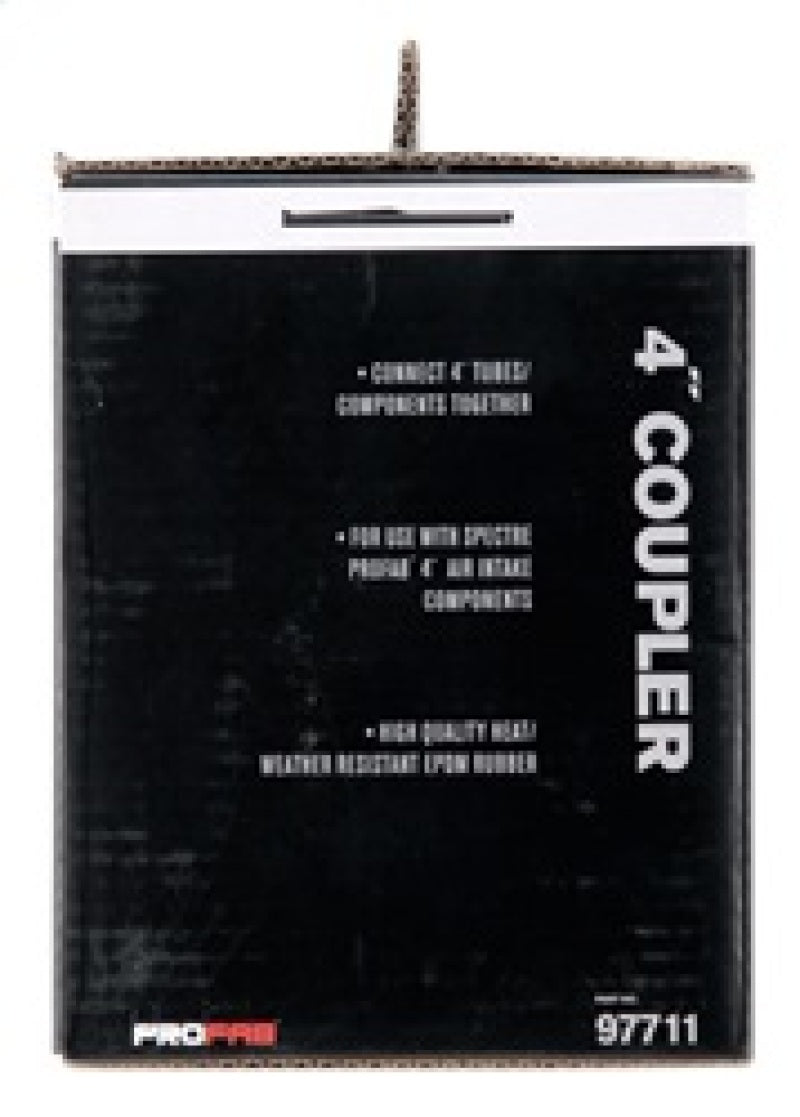 Spectre 97711 Coupler 4in. ID - Black