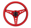 NRG RST-073-RD RST-073-RD All Aluminum Steering Wheel 330mm - Heart Cut Out-