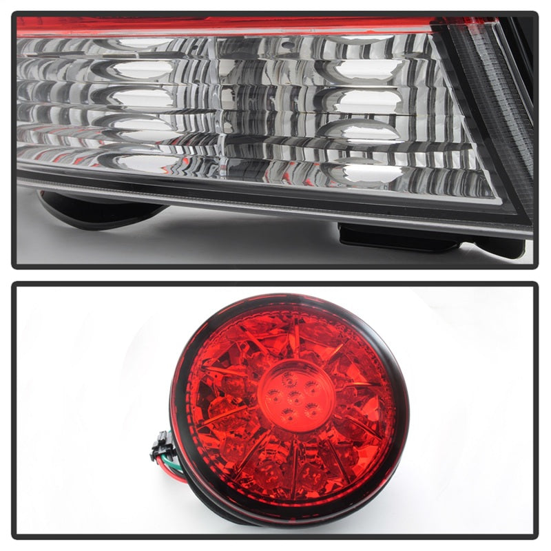 Spyder 5085061 fits Lexus 01-03 IS300 LED Tail Lights - Red Clear ALT-YD-LIS300