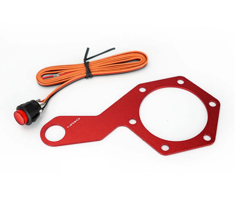 NRG WSS-100RD Steering Single Switch - Extended Kit Red