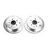 PowerStop fits Mazda 92-95 929 Rear Evolution Drilled & Slotted Rotors - Pair
