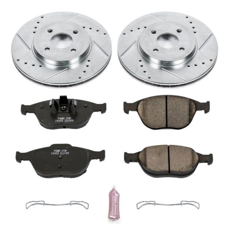 PowerStop K5101 fits Ford 02-04 Focus Front Z23 Evolution Sport Brake Kit