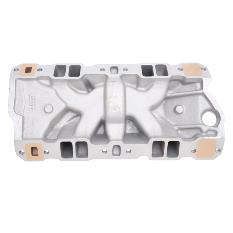 Edelbrock 2504 Manifold fits SBC 23-Degree Marine RPM 1955-1986 w/ Brass