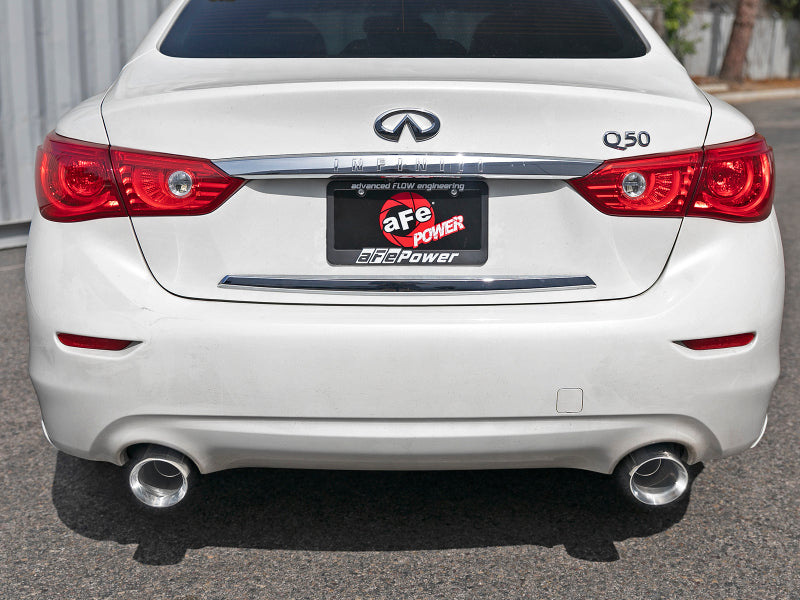 AFE 49-36132NM-P 2.5in 304 SS Cat-Back Exhaust System w/ Polished Tips 16-18 f