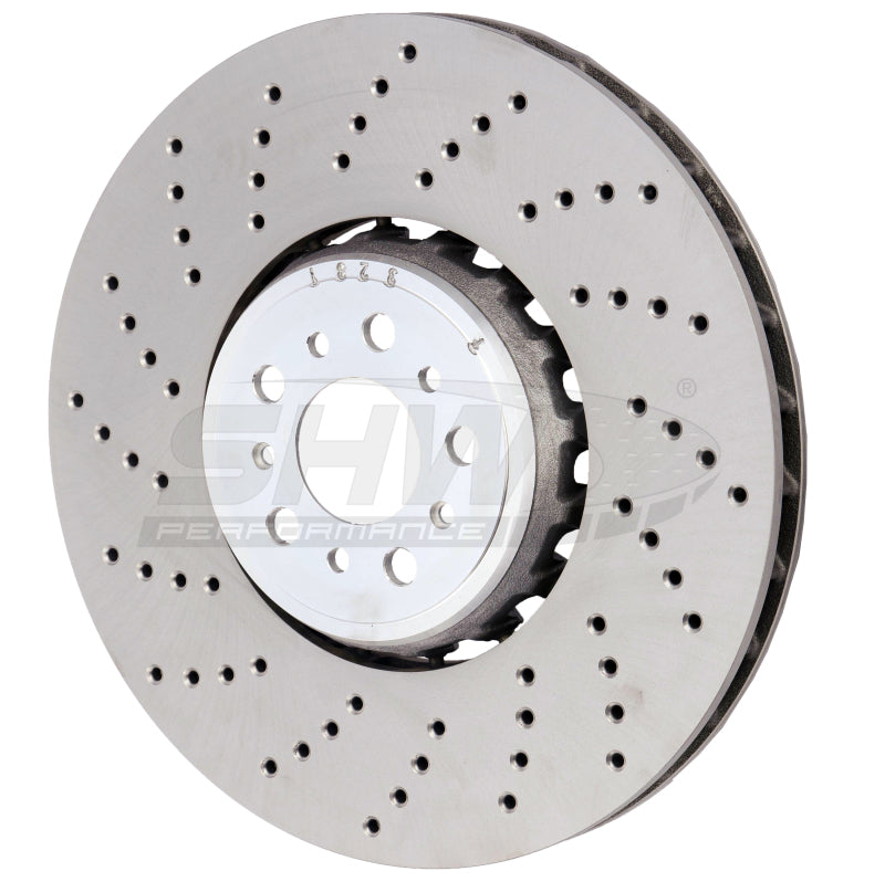 SHW Performance BFL42501 fits BMW M5 4.4L Left Front Cross-Drilled Brake Rotor