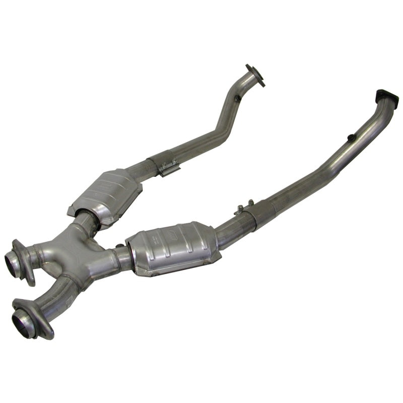 BBK 1666 Mustang 4.6 GT High Flow X Pipe With Catalytic Converters - 2-1/2